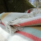 Spring Stripe Pure New Wool Blanket Throw 03