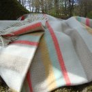 Spring Stripe Pure New Wool Blanket Throw 05