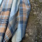 Kintyre Blue Check Shetland Wool Throw 05