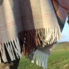 Skye Coral Check Shetland Wool Throw 05