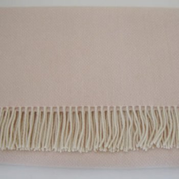 Pale Pink Cashmere Baby Blanket