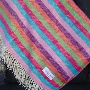 Circus Stripe Lambswool Blanket