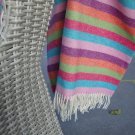 Circus Stripe Lambswool Blanket Throw 04