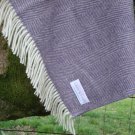 Clover Herringbone Merino Lambswool Blanket Throw 03