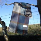 Pateley Blue Merino Lambswool Blanket Throw 06