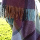 Pateley Damson Merino Lambswool Blanket Throw 02