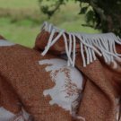 Highland Cow Ginger Jacquard Merino Lambswool Throw 06