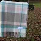 Portree Rose Natural Check Merino Throw 04