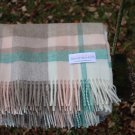 Portree Rose Natural Check Merino Throw 06