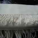 Natural Cream Plain Alpaca Blanket Throw 03