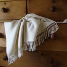 Natural Cream Plain Alpaca Blanket Throw 06