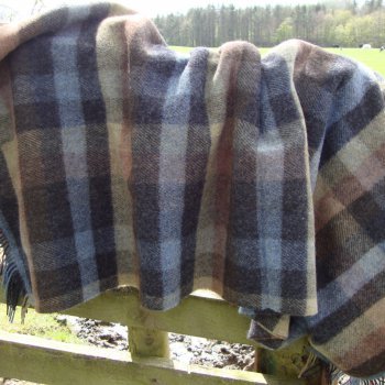 Burnswark Check Pure Wool Blanket