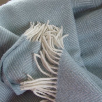 Duck Egg Fishbone Blanket