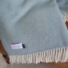 Duck Egg Pure New Wool Blanket Throw 02