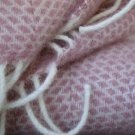 Dusky Pink Beehive Pure New Wool Blanket Throw 04 