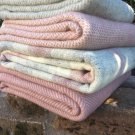 Dusky Pink Beehive Pure New Wool Blanket Throw 05