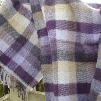 Ellisland Check Pure Wool Blanket