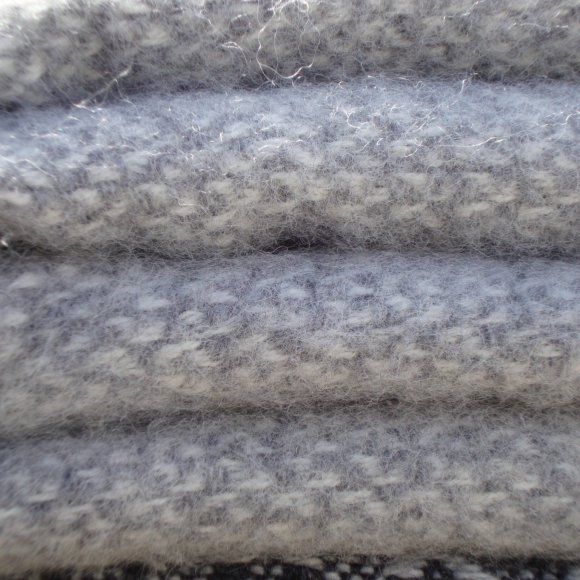 Grey Illusion Pure New Wool Blanket 01