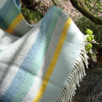 Horizon Stripe Pure New Wool Blanket