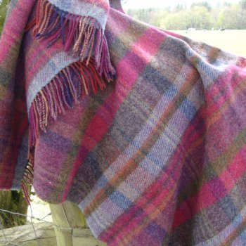 Kennedy Plaid Pure Wool Blanket