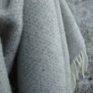 Silver Grey Beehive Pure New Wool Blanket 02