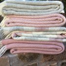 Silver Grey Herringbone Pure New Wool Blanket Throw 06