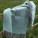 Spearmint Illusion Pure New Wool Blanket 04