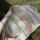 Spring Stripe Pure New Wool Blanket Throw 02