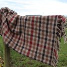 Burnside Check Pure New Wool Blanket 04