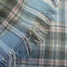 Glen Coe Aqua Shetland Wool Blanket Throw 03