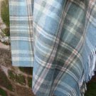 Glen Coe Aqua Shetland Wool Blanket Throw 04