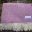 Heather Herringbone Shetland Wool Blanket Throw 02