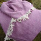 Heather Herringbone Shetland Wool Blanket Throw 03