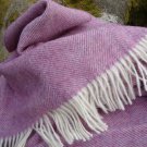 Heather Herringbone Shetland Wool Blanket Throw 05