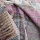 Kirtle Heather Check Shetland Wool Blanket Throw 05