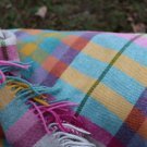 Falmouth Pink Ivory Check Shetland Throw 03