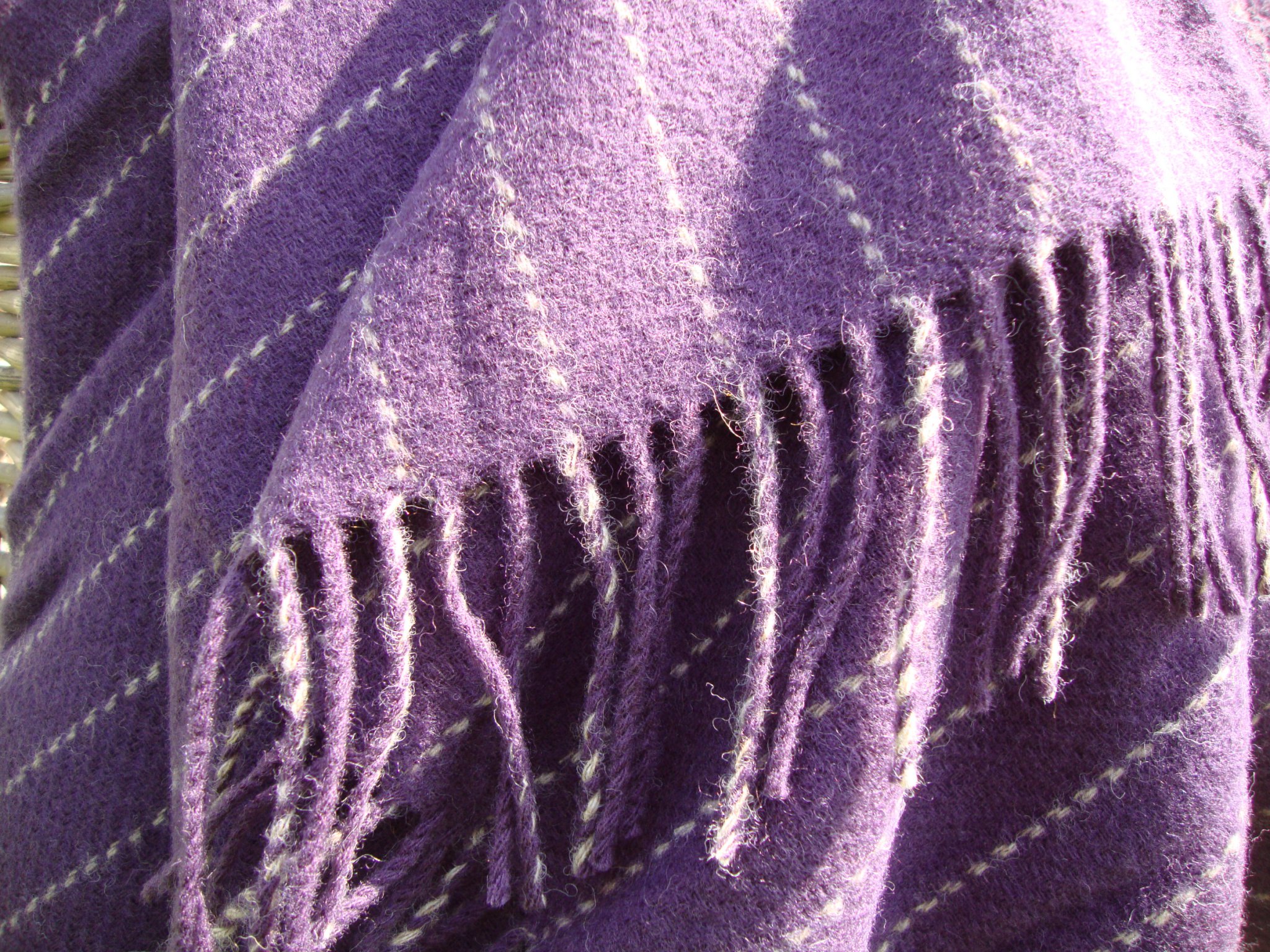 Purple outlet wool blanket