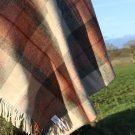 Skye Coral Check Shetland Wool Throw 03