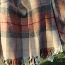 Skye Coral Check Shetland Wool Throw 04