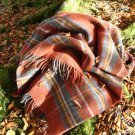 Antique Royal Stewart Tartan Pure New Wool Rug Blanket 02