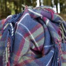 Morello Cherry Tartan Pure New Wool Blanket 02