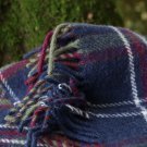 Morello Cherry Tartan Pure New Wool Blanket 06