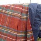 Antique Royal Stewart Tartan Pure New Wool Waterproof Picnic Blanket 02