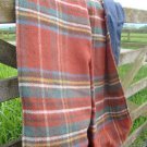 Antique Royal Stewart Tartan Pure New Wool Waterproof Picnic Blanket 03