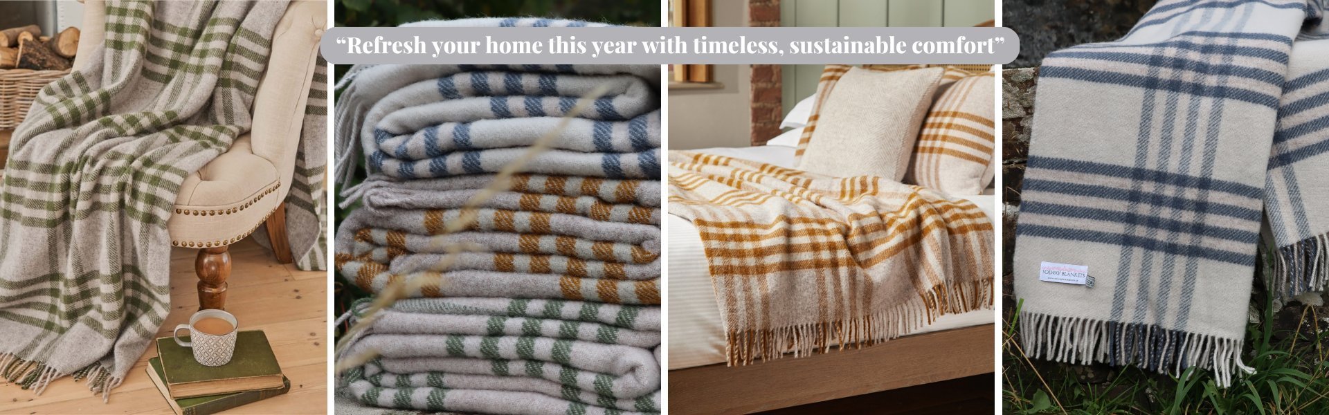Refresh you home with sustainable wool blankets