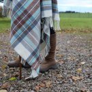 Murrayfield Cashmere Merino Aqua Plaid Throw 04