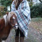 Murrayfield Cashmere Merino Aqua Plaid Throw 06