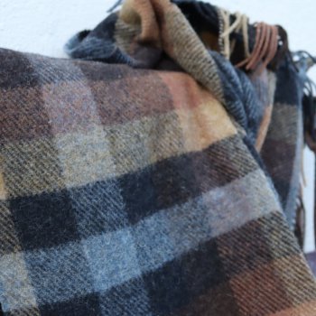 Burnswark Check Pure Wool Knee Blanket