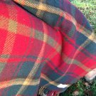 dark maple tartan pure new wool knee rug 04