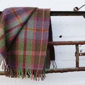 Kirkennan Plaid Pure Wool Knee Blanket